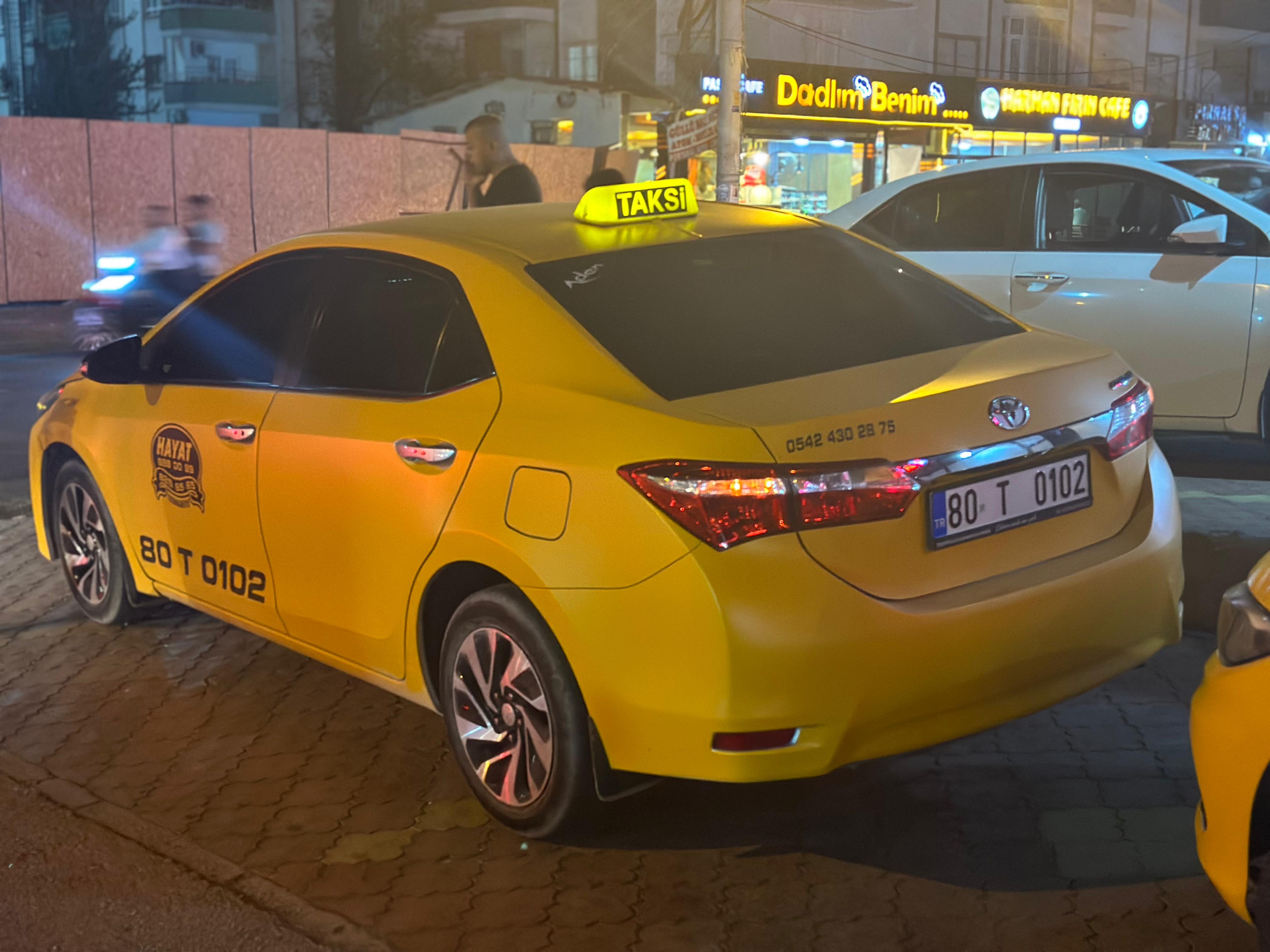Osmaniye Taksi Telefon Numarası